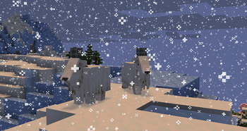 Goats in the Snow