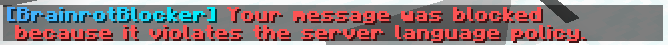 Message Blocked