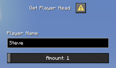 Player Head Menu