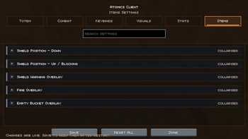 Mod Menu Items