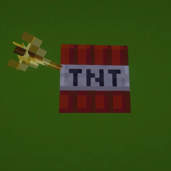 Tnt on spectral arrow in game