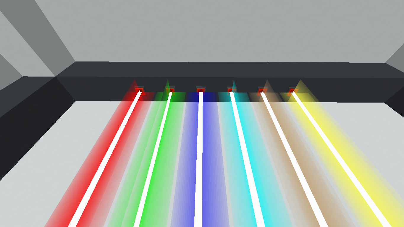 Colored Laser in power mode