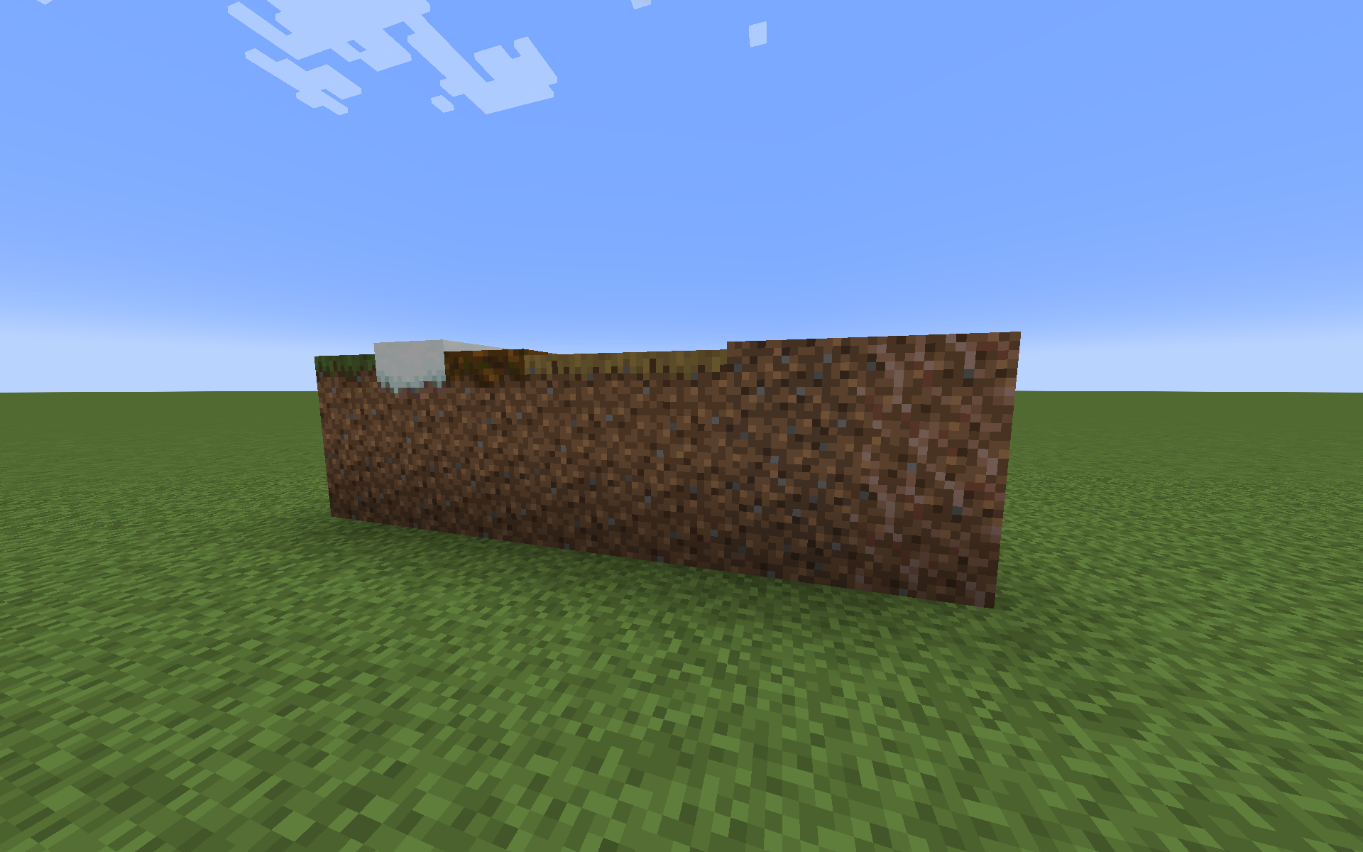 Dirt and Grass blocks