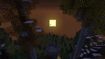 Sunset atop a mountain