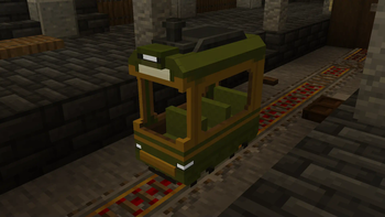 Dooby Minecart in a Station