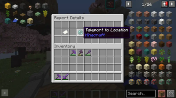 teleport to location of report