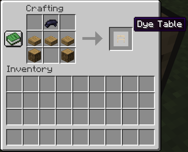 Dye Table Crafting 