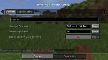Inventory Stopwatch Mod