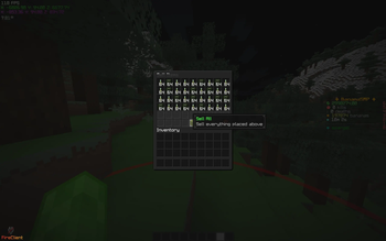 The sell ui
