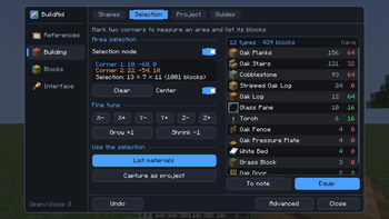 Materials list
