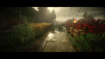 while raining