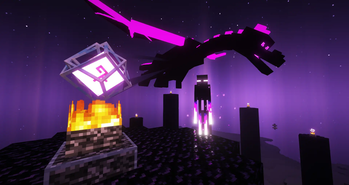 Ender Dragon, Enderman and End Crystals