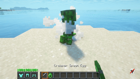 Creeper/Slime blood (square mode)