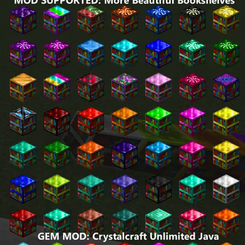 More-Beautiful-Bookshelves + Crystalcraft