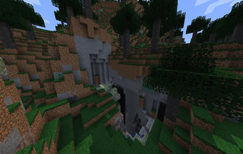 Cave in forest
