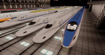 In the depot