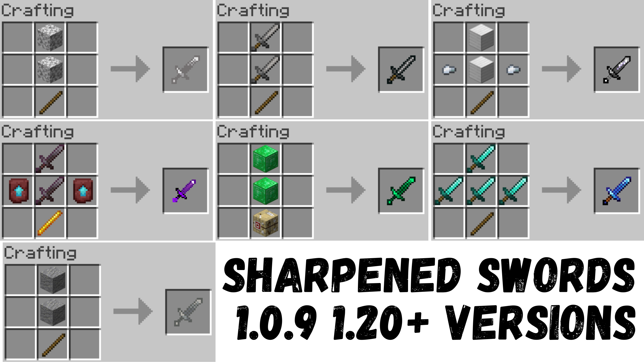 Sharpened Swords 1.0.9 Recipes