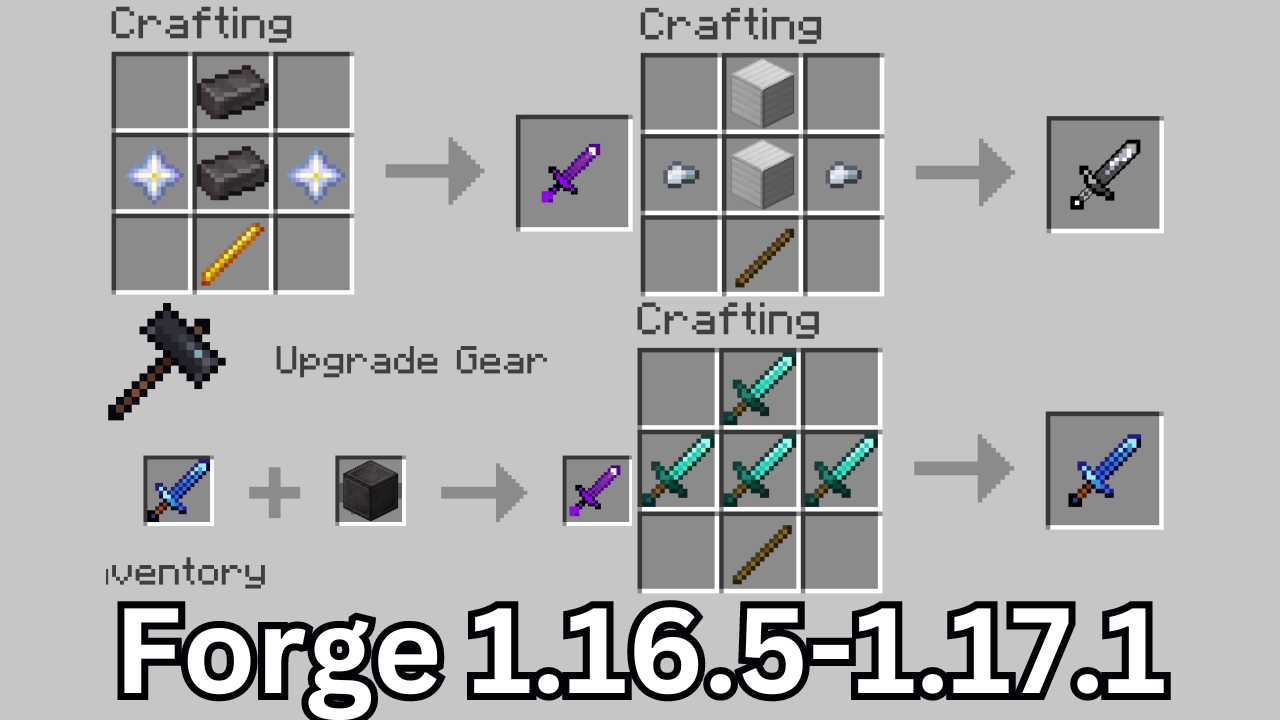 Recipes for Forge 1.16.5-1.17.1 Versions