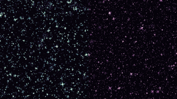 Close up of the new starfield effect