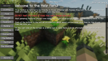 Help Menu