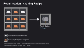 Repair Station crafting recipe
