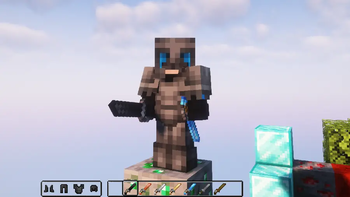 Hotbar With Swords