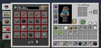 That's all you can craft from the cobblestone