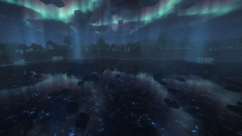 Night sky, near water - Blue