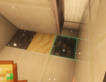 Changes the texture of bedrock