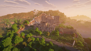 Fort forming the terrain