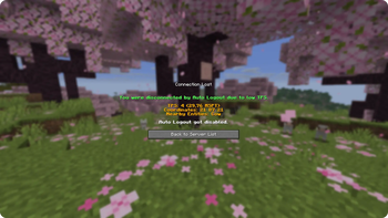 TPS Disconnect Screen