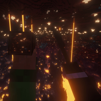 Exploring the Nether in VR