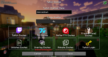 Config Menu
