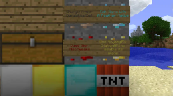 This image hints at some of the configs that are possible, such as opening chests with a block above and defusing TNT!