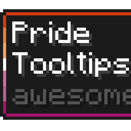Lesbian Pride Flag Tooltip (Frame-only 7-Color Turned)