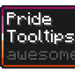 Lesbian Pride Flag Tooltip (Frame-only 7-Color Turned)