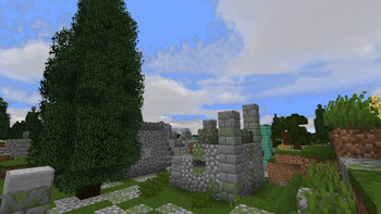 Ruins (generated in the world using one of the mods)