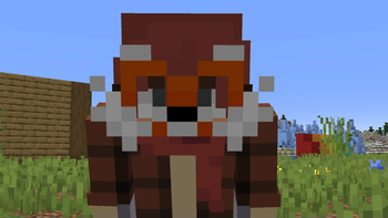 Red Panda Mask on WhaleTV's Skin