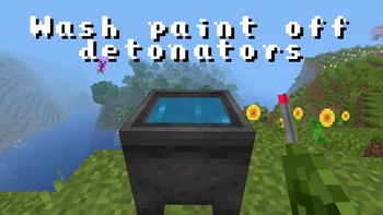 You can wash off paint