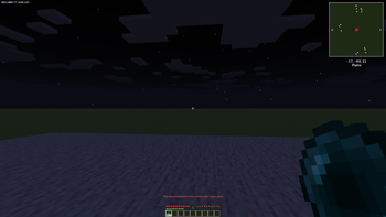 When using prohibited items within the area (configurable)