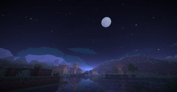 Night sky using Rounded Sun & Moon