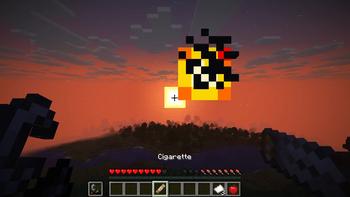 Lighting one as the Sun sets.