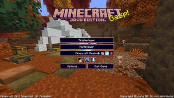 Main menu
