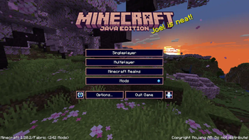 Main menu