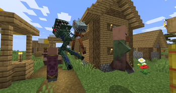 Laelaps raging through the village.