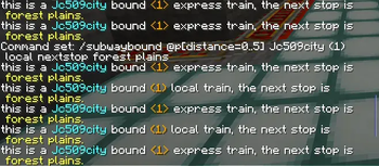 The announcement example