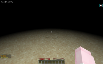 Timer in low GUI scale and low width chat setting