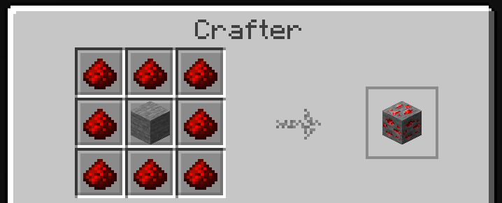 Redstone Ore Stone Crafter