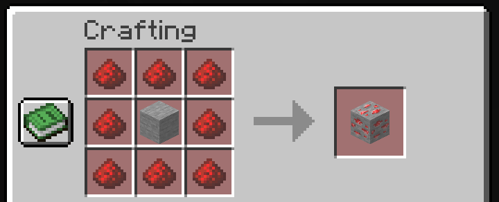 Redstone Ore Stone Crafting
