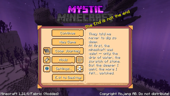 Minecraft Menu